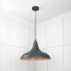 Smooth Copper Frankley Pendant Light  in Soot