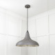 Smooth Nickel Frankley Pendant Light  in Bluff