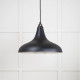 Smooth Nickel Frankley Pendant Light  in Elan Black