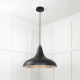 Smooth Nickel Frankley Pendant Light  in Elan Black