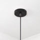 Smooth Nickel Frankley Pendant Light  in Elan Black