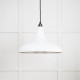 Smooth Nickel Frankley Pendant Light  in Flock