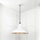 Smooth Nickel Frankley Pendant Light  in Flock