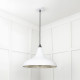 Smooth Nickel Frankley Pendant Light  in Flock