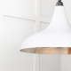 Smooth Nickel Frankley Pendant Light  in Flock