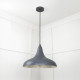 Smooth Nickel Frankley Pendant Light  in Slate