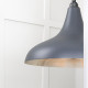 Smooth Nickel Frankley Pendant Light  in Slate