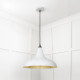 Smooth Brass Frankley Pendant Light  in Birch