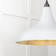 Smooth Brass Frankley Pendant Light  in Birch