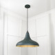 Smooth Brass Frankley Pendant Light  in Dingle
