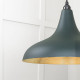 Smooth Brass Frankley Pendant Light  in Dingle