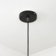 Smooth Brass Frankley Pendant Light  in Elan Black