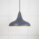 Smooth Brass Frankley Pendant Light  in Slate