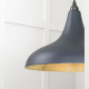 Smooth Brass Frankley Pendant Light  in Soot