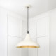 Smooth Brass Frankley Pendant Light  in Teasel