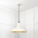 Smooth Brass Frankley Pendant Light  in Teasel