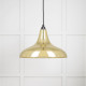 Smooth Brass Frankley Pendant Light
