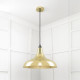 Smooth Brass Frankley Pendant Light