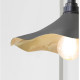 Smooth Brass Flora Wall Light in Bluff
