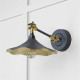 Smooth Brass Flora Wall Light in Slate