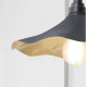 Smooth Brass Flora Wall Light in Slate