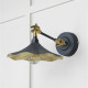 Smooth Brass Flora Wall Light in Soot