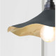 Smooth Brass Flora Wall Light in Soot