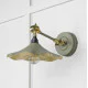 Smooth Brass Flora Wall Light in Tump