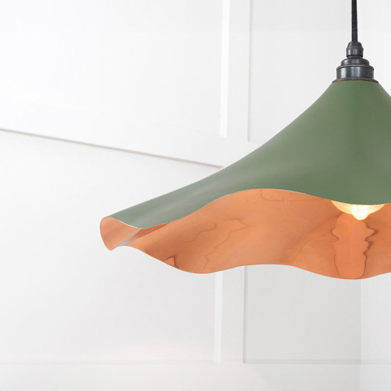 Smooth Copper Flora Pendant Light  in Heath