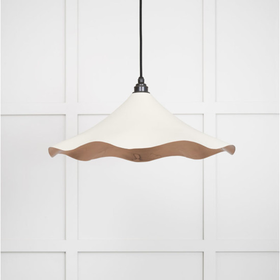 Smooth Copper Flora Pendant Light  in Teasel
