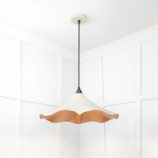 Smooth Copper Flora Pendant Light  in Teasel