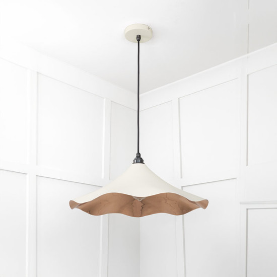 Smooth Copper Flora Pendant Light  in Teasel