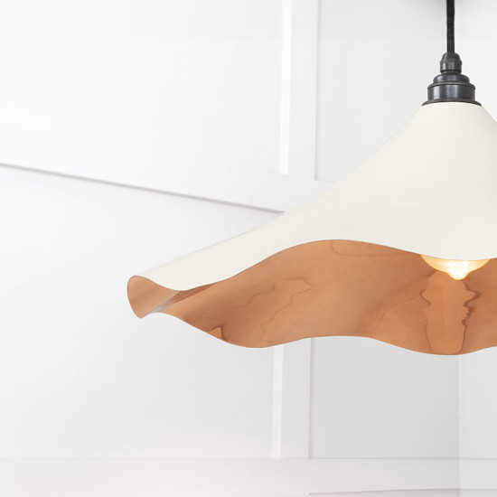 Smooth Copper Flora Pendant Light  in Teasel