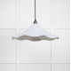 Smooth Nickel Flora Pendant Light  in Birch