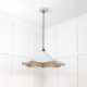 Smooth Nickel Flora Pendant Light  in Birch