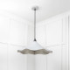 Smooth Nickel Flora Pendant Light  in Birch