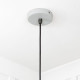 Smooth Nickel Flora Pendant Light  in Birch