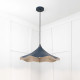 Smooth Nickel Flora Pendant Light  in Dusk
