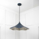 Smooth Nickel Flora Pendant Light  in Dusk