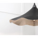 Smooth Nickel Flora Pendant Light  in Elan Black