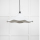 Smooth Nickel Flora Pendant Light  in Flock