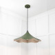 Smooth Nickel Flora Pendant Light  in Heath