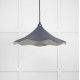 Smooth Nickel Flora Pendant Light  in Slate
