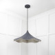 Smooth Nickel Flora Pendant Light  in Slate