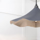 Smooth Nickel Flora Pendant Light  in Slate