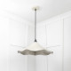 Smooth Nickel Flora Pendant Light  in Teasel