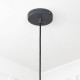 Smooth Brass Flora Pendant Light  in Slate