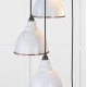 Smooth Copper Brindley Cluster Pendant Light in Birch