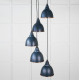 Smooth Copper Brindley Cluster Pendant Light in Dusk