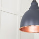 Smooth Copper Brindley Cluster Pendant Light in Slate
